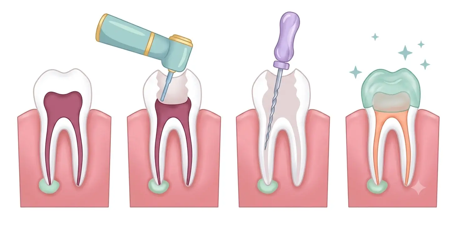 En qué consiste — Endodoncia en la Clínica Dental Infantil de Toledo