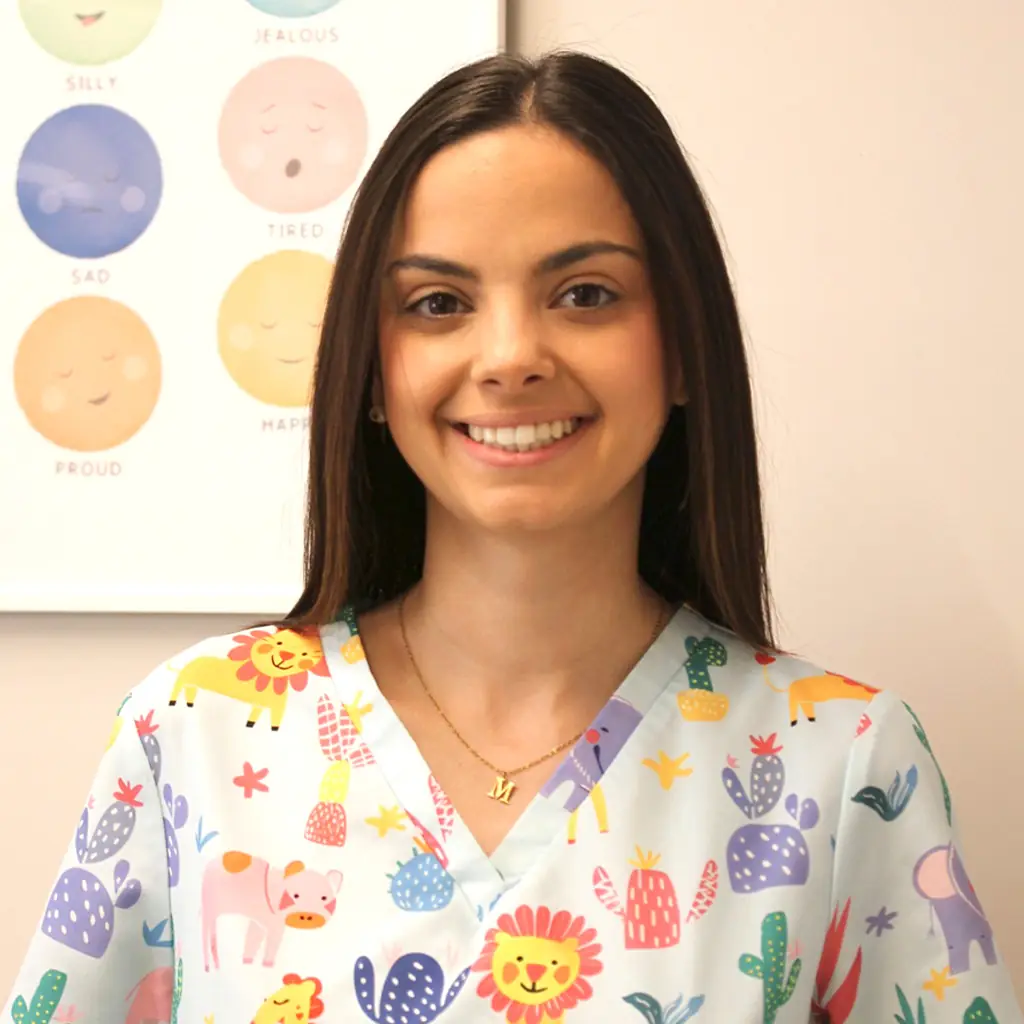 María Casas Pozo, auxiliar de enfermería
higienista en formación en la Clínica Dental Infantil de Toledo