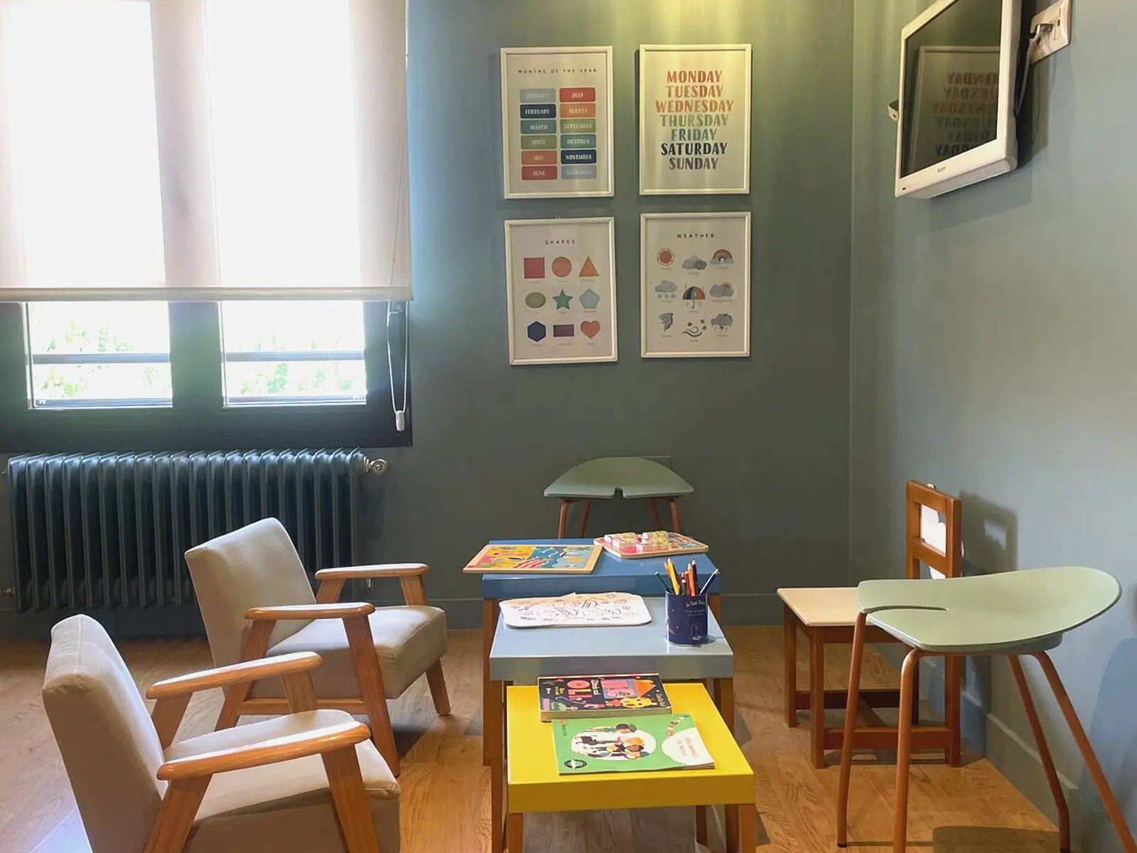 Rincón infantil de juegos para los pacientes más pequeños