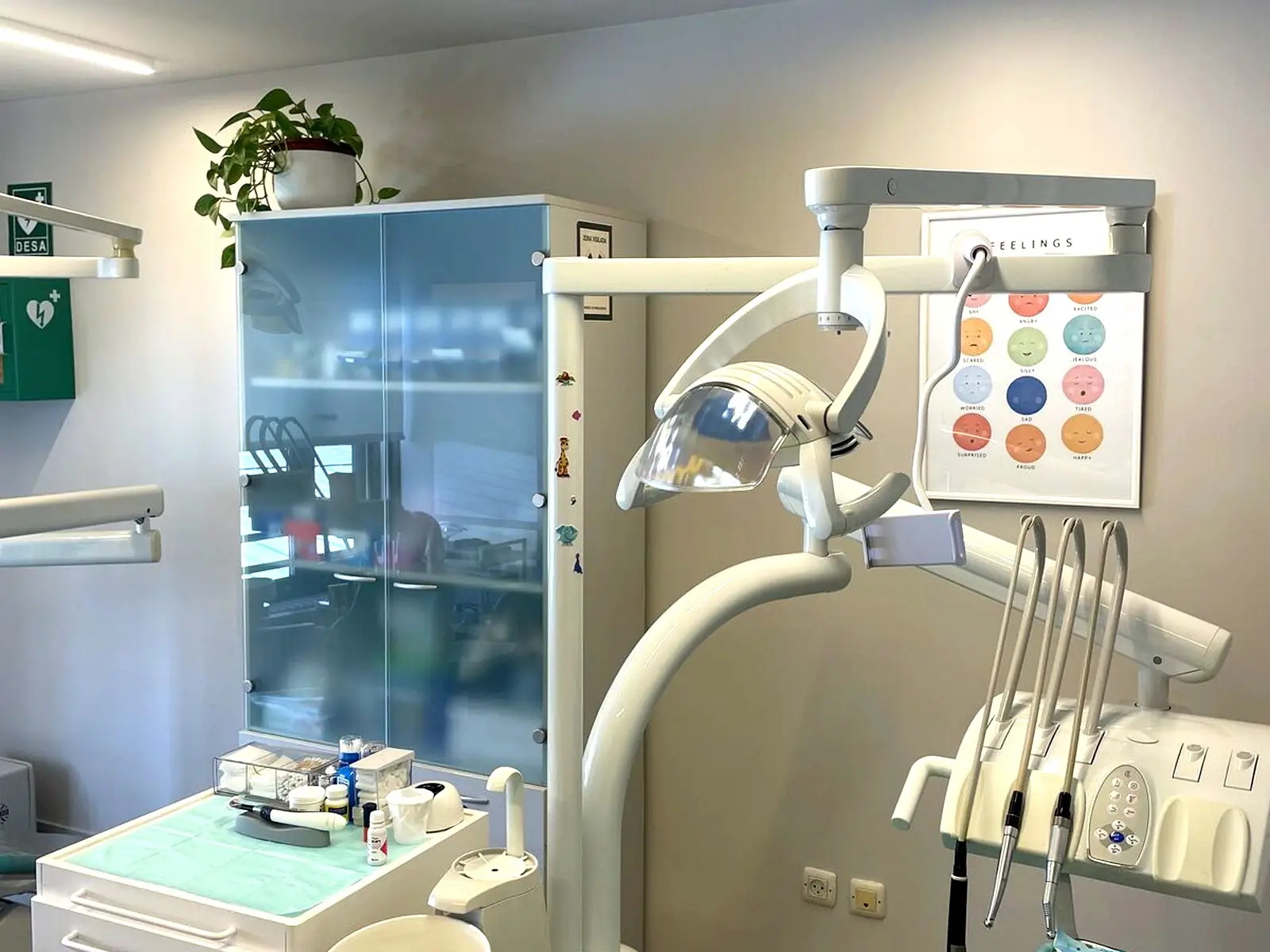 Zona de espera de la clínica dental infantil